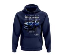 Ford Mustang Ltd Edition Sweat à capuche 2025 Coyote Gen.4 Dark Horse, Bleu marine, 5XL
