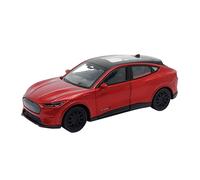 FORD MUSTANG MachE GT 2023 12cm Modèle réduit de voiture en métal avec moteur à friction Modèle de voiture jouet 63 (rouge-métallique)