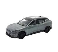 FORD MUSTANG MachE GT 2023 12cm Modèle réduit de voiture en métal avec moteur à friction Modèle réduit de voiture jouet 63 (gris métallisé)