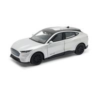 FORD MUSTANG MachE GT 2023 12cm Modèle réduit de voiture en métal avec moteur à friction Modèle réduit de voiture jouet 63 (argent-métal)