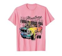 Ford - Mustang Rainbow 1970 T-Shirt, Homme, Rose, M