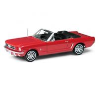 1:18 WELLY Ford Usa Mustang Cabriolet 1964 Black WE12519CBK