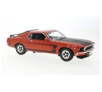 Ford Mustang rouge /noir mat 1969 1/18 Welly