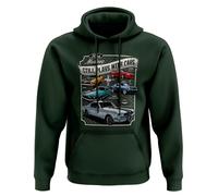 Ford Mustang Still Plays with Cars Sweat à capuche pour homme, Vert bouteille, 3XL