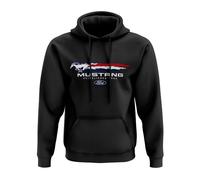 Ford Mustang Sweat à capuche 2024 Édition limitée 60ème anniversaire pour homme, Noir , L