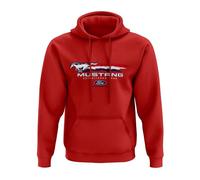 Ford Mustang Sweat à capuche pour homme Édition limitée 60 ans 2024, rouge, XXL