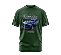 Ford Mustang T-shirt pour homme Coyote Gen.4 Dark Horse Ltd Edition 2025, vert, L