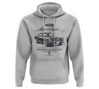 Ford Mustang Vintage 1964 Sweat à capuche pour homme, Gris mélangé, S