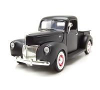 Ford Pick Up 1940 Mat Noir Modèle Auto 1:18 MotorMax