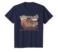 Ford - Red Mustang American Purbred T-Shirt, Enfant, Bleu Marine, 3 Ans