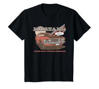 Ford - Red Mustang American Purbred T-Shirt, Enfant, Noir, 12 Ans