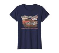 Ford - Red Mustang American Purbred T-Shirt, Femme, Bleu Marine, L