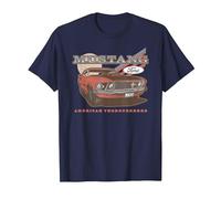Ford - Red Mustang American Purbred T-Shirt, Homme, Bleu Marine, 3XL