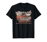 Ford - Red Mustang American Purbred T-Shirt, Homme, Noir, XL