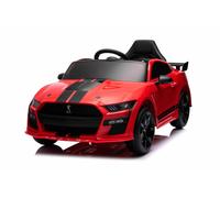 Ford Shelby Mustang GT 500 Cobra Voiture électrique pour enfants, rouge, télécommande 2,4 GHz, entrée USB, feux LED, moteur 2 x 30 W, licence ORIGINALE
