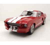 Ford Shelby Mustang GT500 1967 Rouge Blanc Modèle Réduit 1:12 Échelle