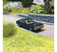 Ford Taunus Coupé 1970, Vert Métal - HERPA 33398002 - HO 1/87