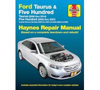 Ford Taurus (2008 Thru 2014) & Five Hundred (2005 Thru 2007): Includes Mercury Montego (2005 Thru 2007) and Sable (2008 and 2009)