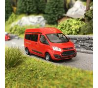 Ford Transit Custom Bus Rouge-HO 1/87-BUSCH 52500