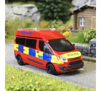 Ford transit custom, Police, royaume-uni - BUSCH 52519 - HO 1/87