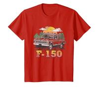 Ford Trucks F150 Mountain Ride T-Shirt, Enfant, Rouge, 6 Ans