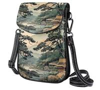 FORDAIIDV Petit sac à bandoulière pour femme - Sac de voyage léger avec bandoulière réglable - Beau Ukiyo-e