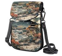 FORDAIIDV Petit sac à bandoulière pour femme - Sac de voyage léger avec bandoulière réglable - Beau Ukiyo-e