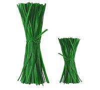 Fore 200 Pièces Attaches de Plantes, Réglable Verte Attaches de Jardin, Ceinture de Reliure pour Plantes de Jardin, pour Fixation Végétale, Fil de Liaison(30 cm, 10 cm)