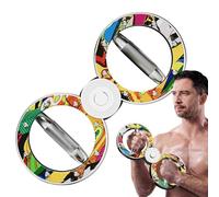 Forearm Strength Trainer, Arm Burn Workout Device, Adjustable Resistance with Spring Tension, Metal Muscle Exercise Tool, Home Gym Fitness Style, Training Equipment for Family Portable Arm Exerciser