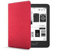 Forefront Cases Étui pour Tolino Shine 4. Generation (Modèle: 2022) - Rouge - Mince, Léger et Protection Étui, Fonction Automatique Veille/Réveil Intelligente Coque (Housse) pour Tolino Shine 4