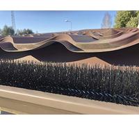Forega - 30 m lot de 25 brosses pour gouttière de toit longueur- 120 cm; de diamètre - 10 cm - Protection contre les feuilles