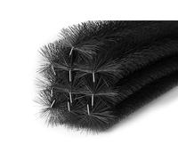 Forega - Brosse de gouttière 12 m 110-120 cm Ø 19 cm 10 pièces | Résistant aux UV | Protection foliaire | Installation simple | Protection du panneau solaire (fil galvanisé)