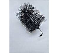 Forega Brosse de protection pour gouttière, 10/15 cm, protection contre les feuilles, gouttière et étang, répulsif contre les martres et les oiseaux, en acier inoxydable, résistant aux intempéries