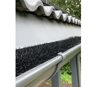 Forega - Brosse pour gouttière, 24 m, 120 cm, Ø 15 cm, Protection Contre Les marteurs, 20 pièces. sur Un Fil galvanisé avec Crochets pour la Fixation! (24 m)