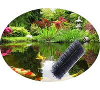 Forega Lot de 25 brosses filtrantes Ø 15 cm á 60 cm pour étang de koï (60 x 15 cm) | Nettoyage Efficace et Eau Claire | Fibres Polypropylène Haute Densité | Conception Poils Ondulés, Noir