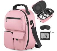 FOREGOER Étui de transport pour Meta Quest 3/Oculus Quest 2/Vision Pro, étui de rangement de voyage rigide compatible avec casque Meta Oculus Quest 2, Quest Pro et accessoires, casque de jeu VR