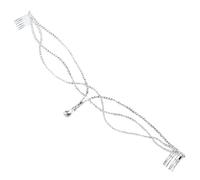 Forehead Headband Rhinestone Bridal Head Chain Wedding Hair Accessories Bride Girl Headwear Pageant pour les occasions spéciales et les festivals(Silver 8)