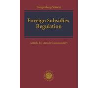 Foreign Subsidies Regulation: Article-by-Article Commentary