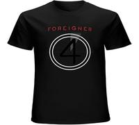 Foreigner British 4 Album Cover Men's T Shirt Rock Music Graphic Unisex Black L