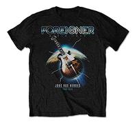 Foreigner Jukebox Heroes Tee Tee Round Neck Unisex Tops Men's 100% Cotton Short-Sleeve T-Shirts S