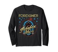Foreigner Retro Jukebox Hero with Stars Vintage Band Manche Longue