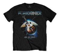 Foreigner - T-Shirt # M Black Unisex # Juke Box Heroes [Import]