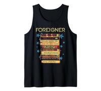 Foreigner Vintage Cassette Tape Stack Hit Songs Vintage Band Débardeur