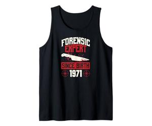 Forensic Expert Since Birth 1971 True Crime Thème Anniversaire Débardeur