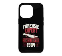 Forensic Expert Since Birth 1984 True Crime Thème Anniversaire Coque pour iPhone 13 Pro