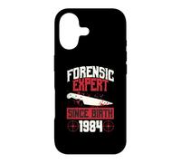 Forensic Expert Since Birth 1984 True Crime Thème Anniversaire Coque pour iPhone 17