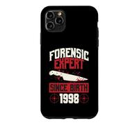 Forensic Expert Since Birth 1998 True Crime Thème Anniversaire Coque pour iPhone 11 Pro Max