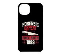 Forensic Expert Since Birth 1998 True Crime Thème Anniversaire Coque pour iPhone 13