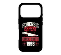 Forensic Expert Since Birth 1998 True Crime Thème Anniversaire Coque pour iPhone 17 Pro