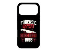 Forensic Expert Since Birth 1998 True Crime Thème Anniversaire Coque pour iPhone 17 Pro Max
